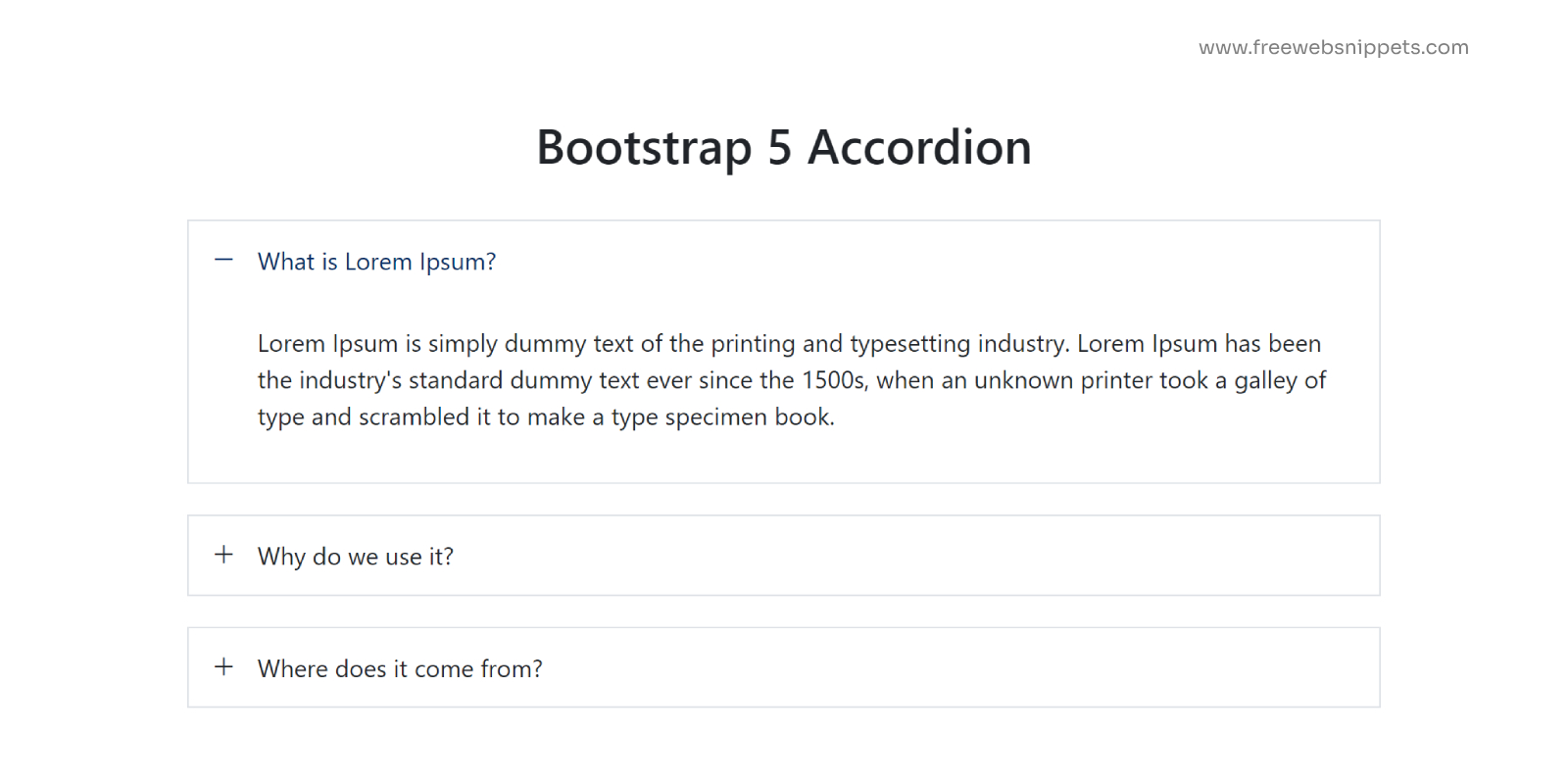 Responsive Bootstrap 5 Accordion for Interactive Content