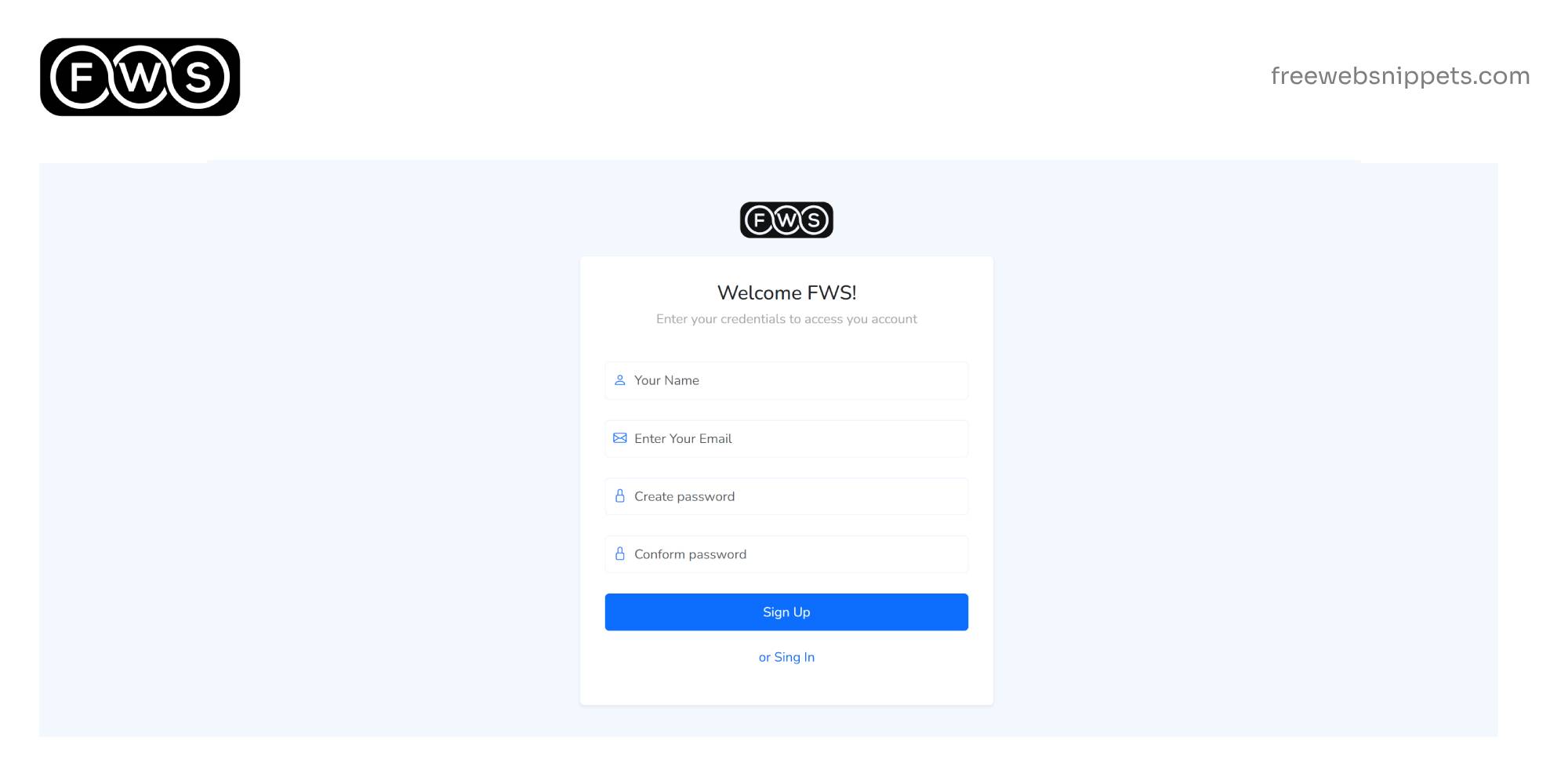 Responsive Bootstrap Login and Register Form Snippet