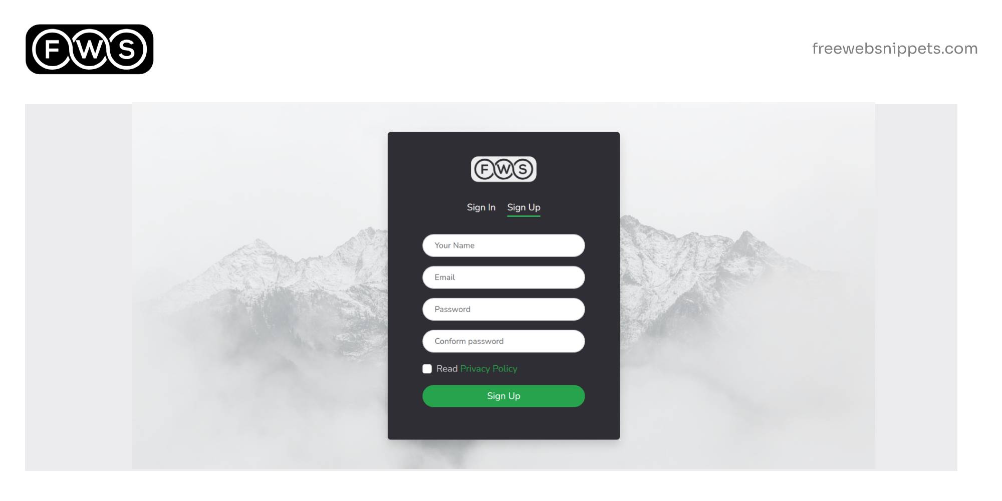 Modern Login and Register Form with Bootstrap Snippet